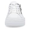 Rieker Platform Laced Trainer - White Leopard Combi